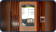 Main Lobby Kiosk Event Readerboard at Radisson Admiral Harbourfront Toronto by Saturn Digital Media