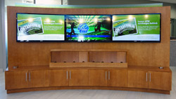 Saturn Digital Media digital signage wall at Libro Financial Group London West2 thumb