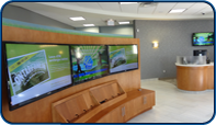 1x3 Video Wall installed by Saturn Digital Media at the new Libro Financial in London, Ontario.