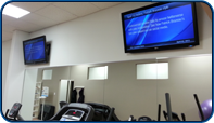 Saturn Digital Media installed digital signage at a Health and Fitness Centre that displays varrying informative content for its patrons.